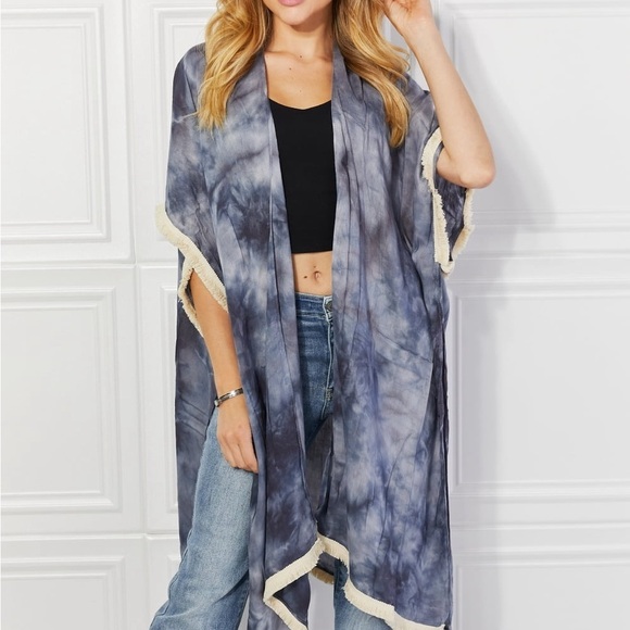 Cloud Rush Swim Cover-Up Kimono - Picture 8 of 10